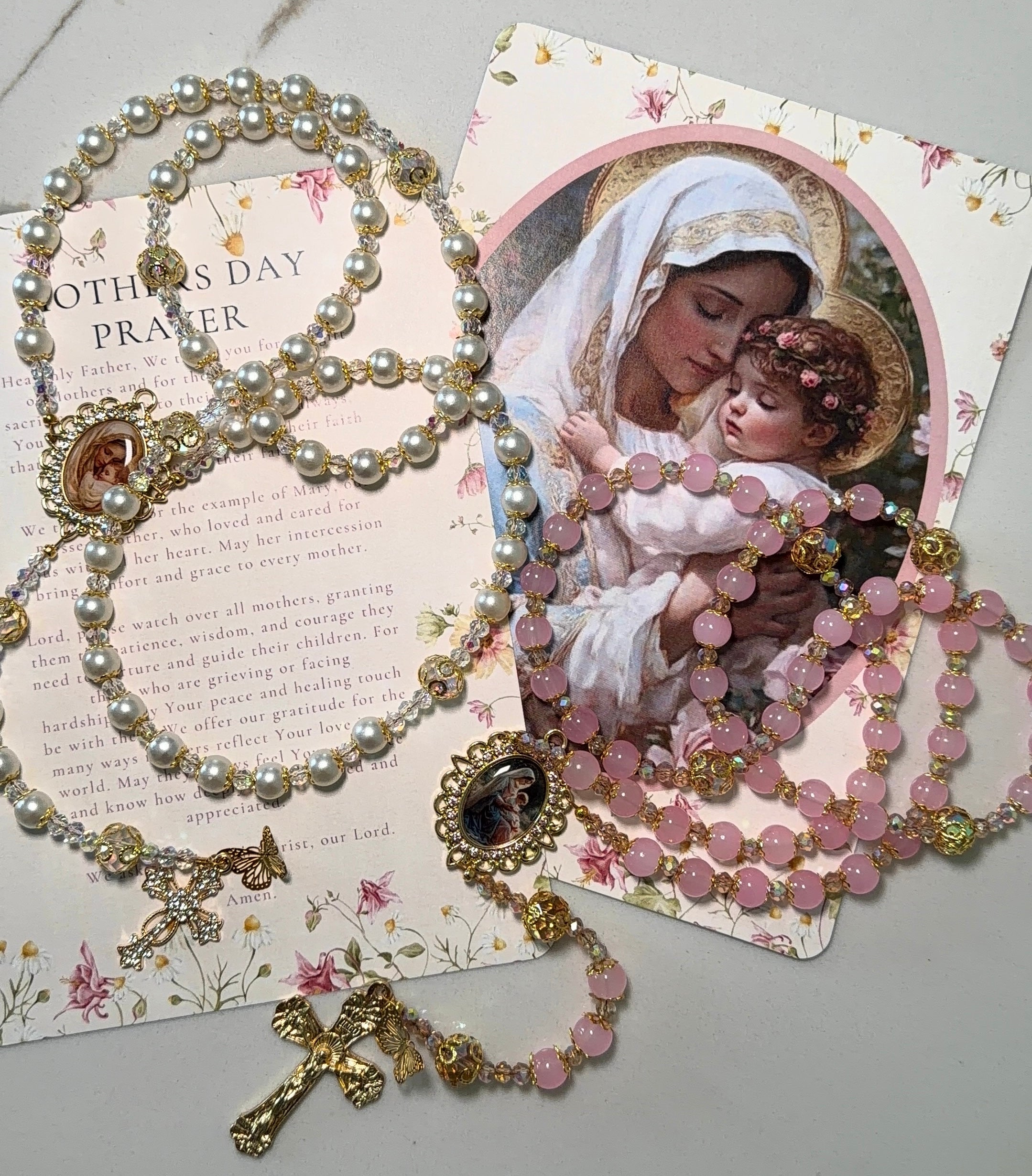 Pink Mother’s Day Inspired Rosary