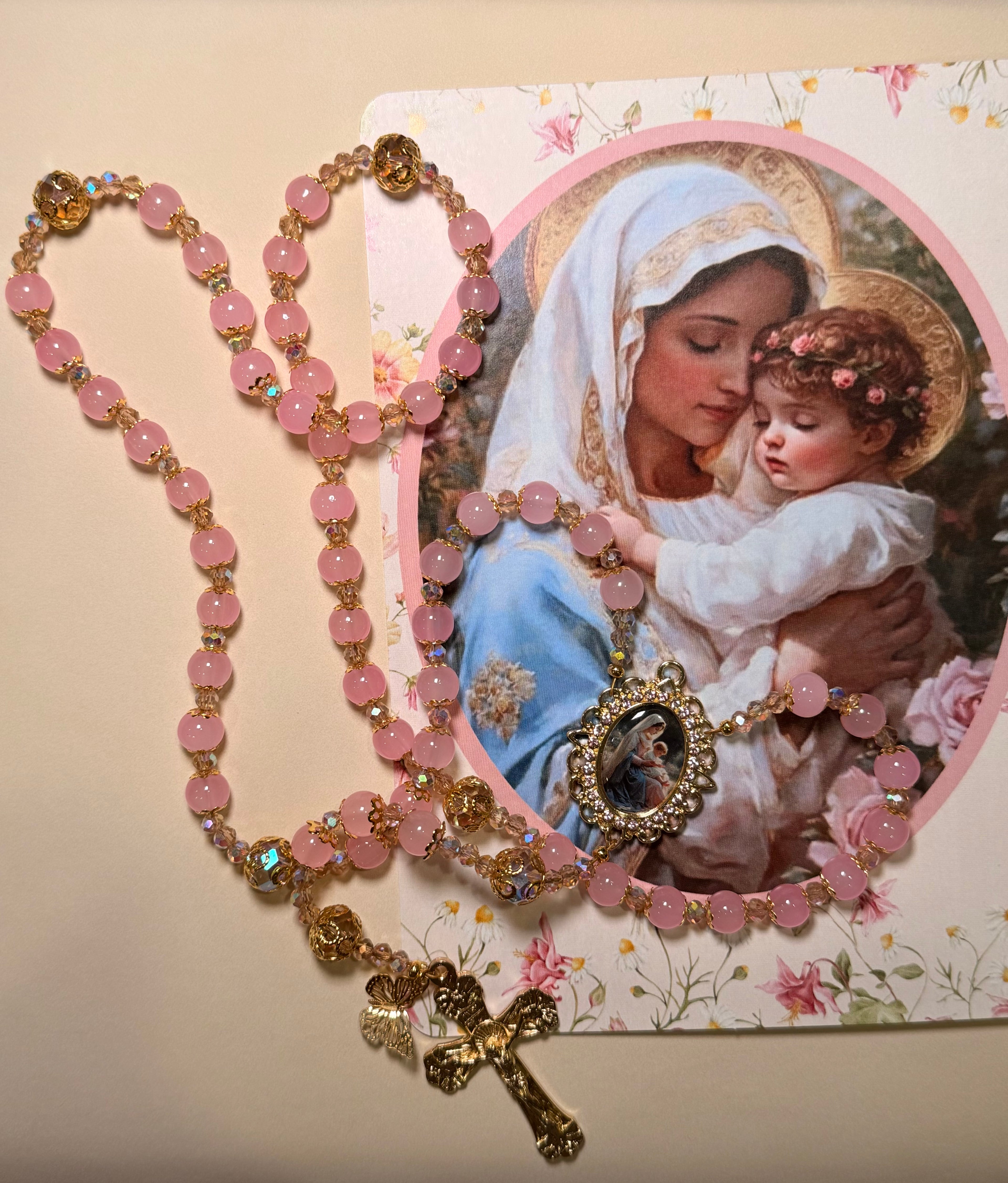 Pink Mother’s Day Inspired Rosary