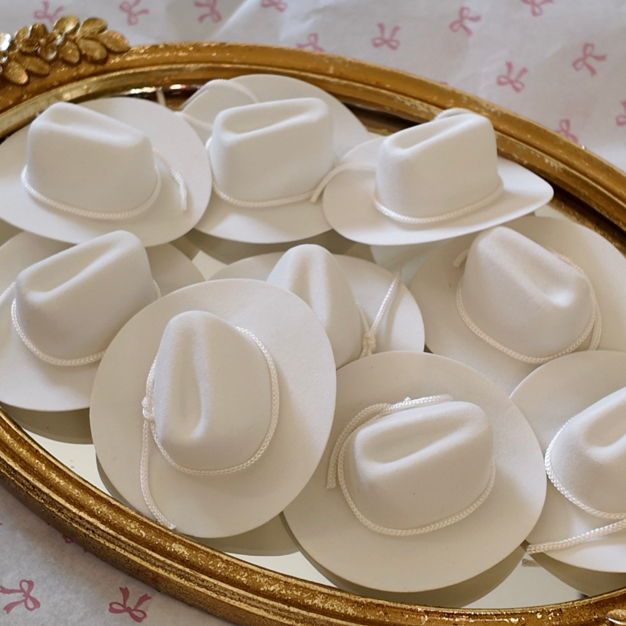 Mini Cowboy Hats - 12 Pieces