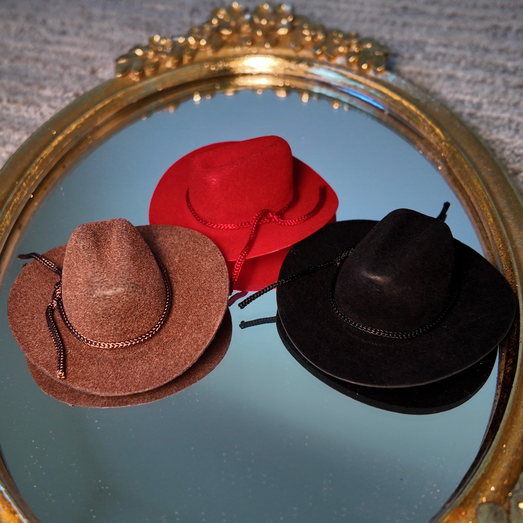 Mini Cowboy Hats - 12 Pieces